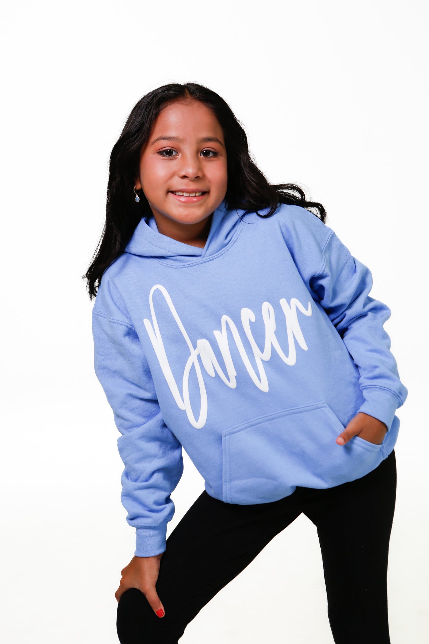 Puffed Dancer Blue Hoodie