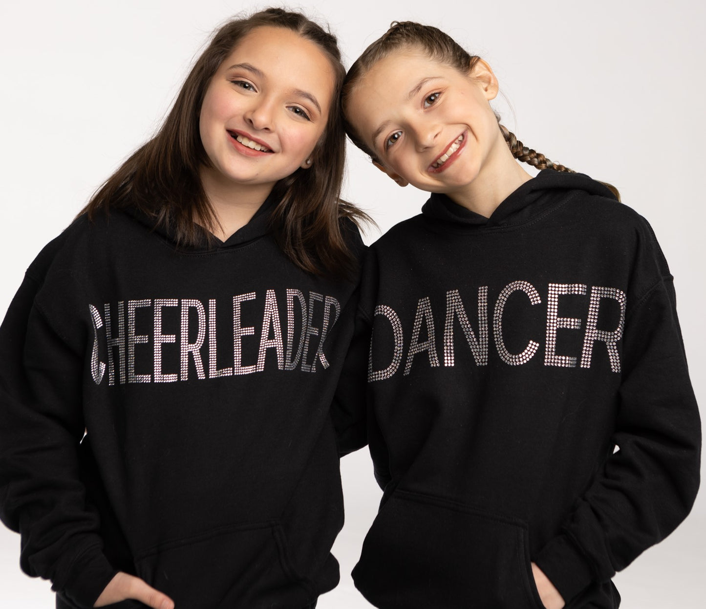 Rhinestone DANCER or CHEERLEADER Sweatshirt Hoodie