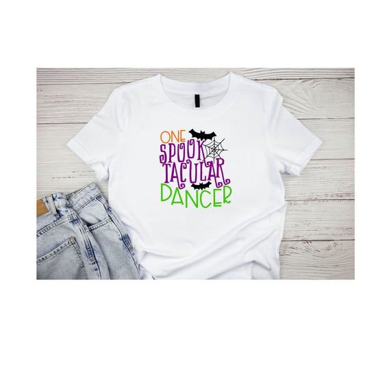 One Spooktacular Dancer White Short Sleeve Shirt