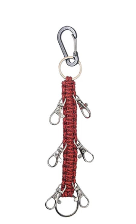 Glitter Paracord Bow Keychain Holder