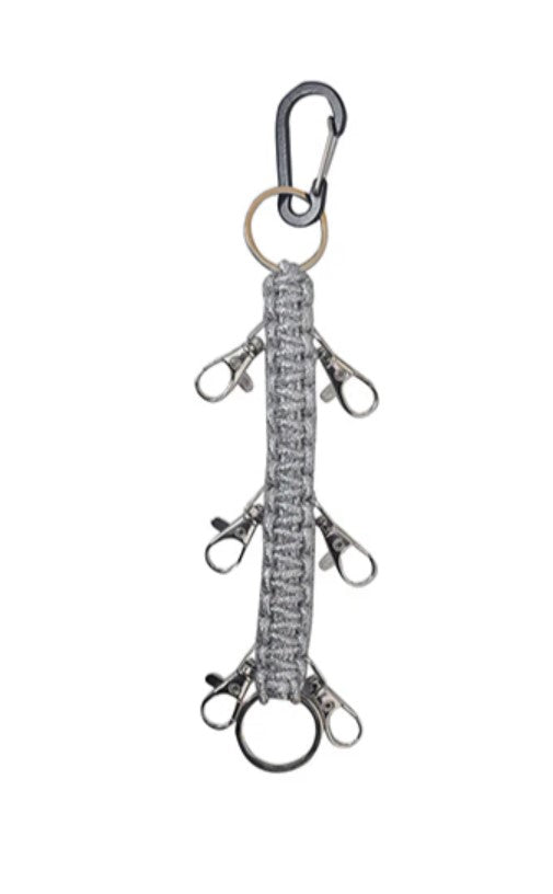 Glitter Paracord Bow Keychain Holder