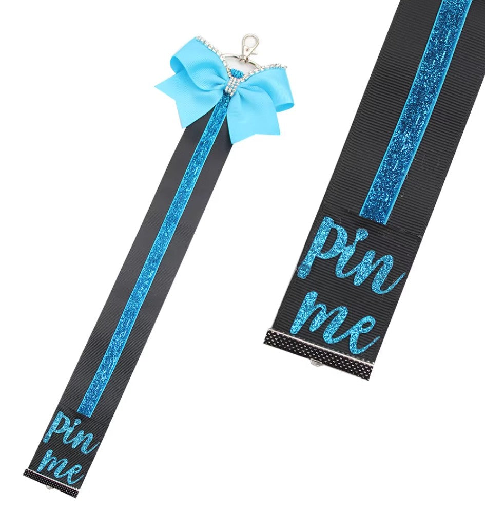 Pin Me Ribbon Backpack Keychain