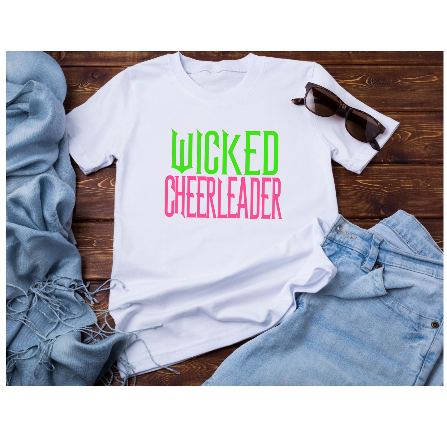 Wicked Cheerleader White Short Sleeve Shirt