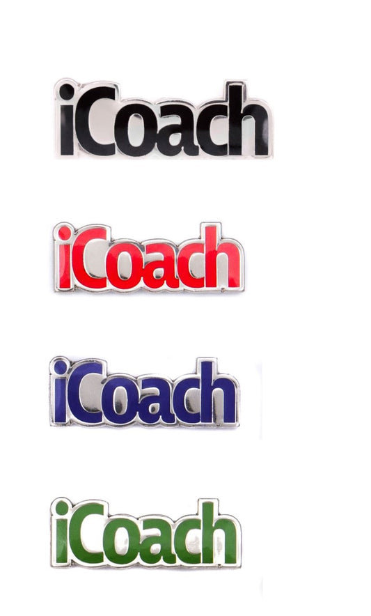I Coach Enamel Lapel Pin