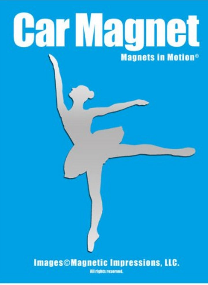 Ballet Dancer Car Magnet