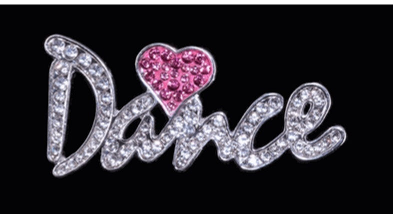 Dance Pink Heart Pin
