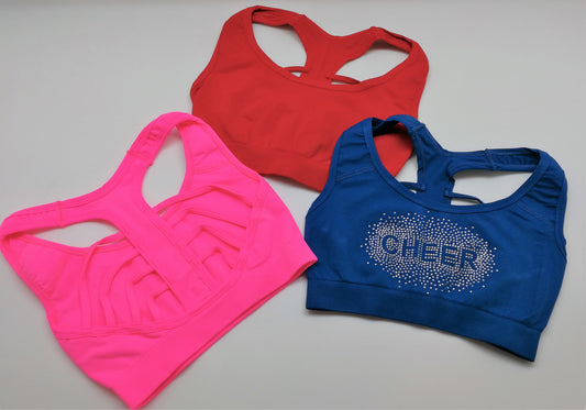 double cross racer-back sport bra