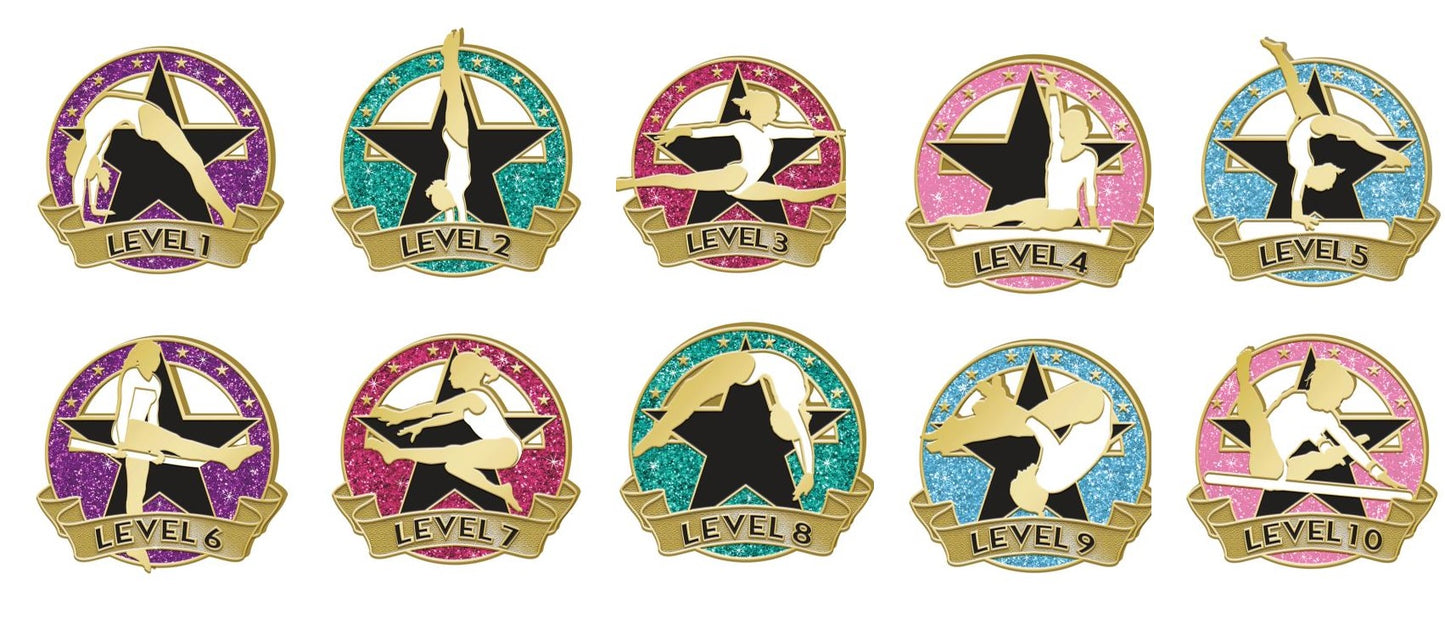 gymnast level pins