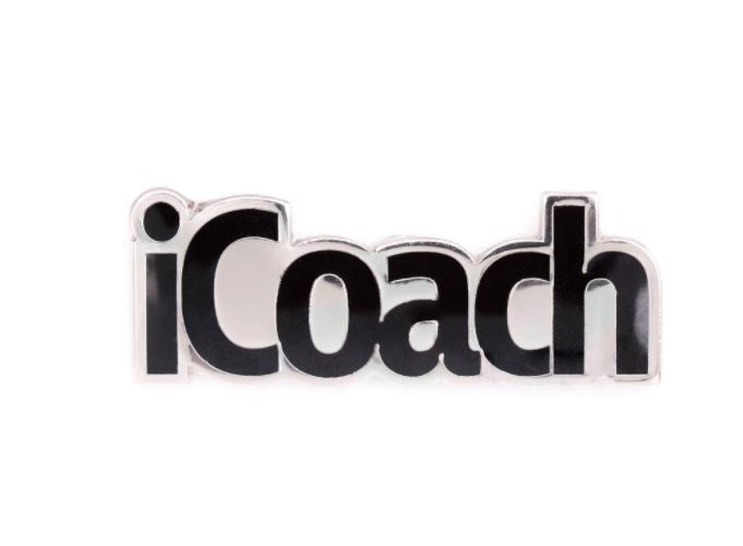 I Coach Enamel Lapel Pin