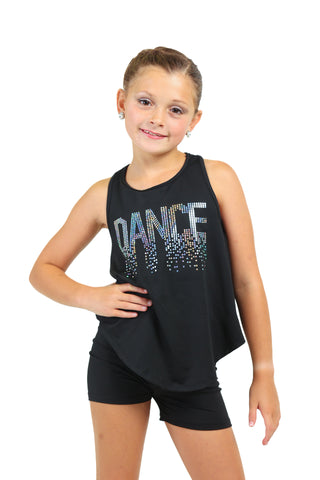 Dripping Spangles Dance Tank and Shorts Set