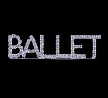 Rhinestone Ballet Pin