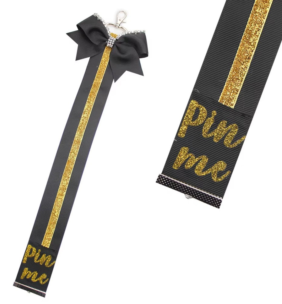 Pin Me Ribbon Backpack Keychain