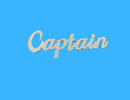 Rhinestone Captain Pin