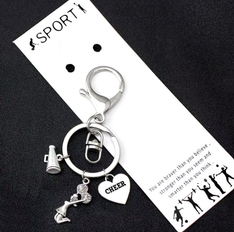 Dance, Gymnastic or Cheer Charms Keychain