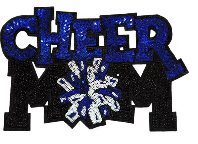 Cheer Mom Sequin Patch Shirt