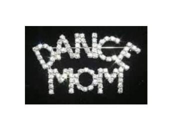 Rhinestone Dance Mom Pin