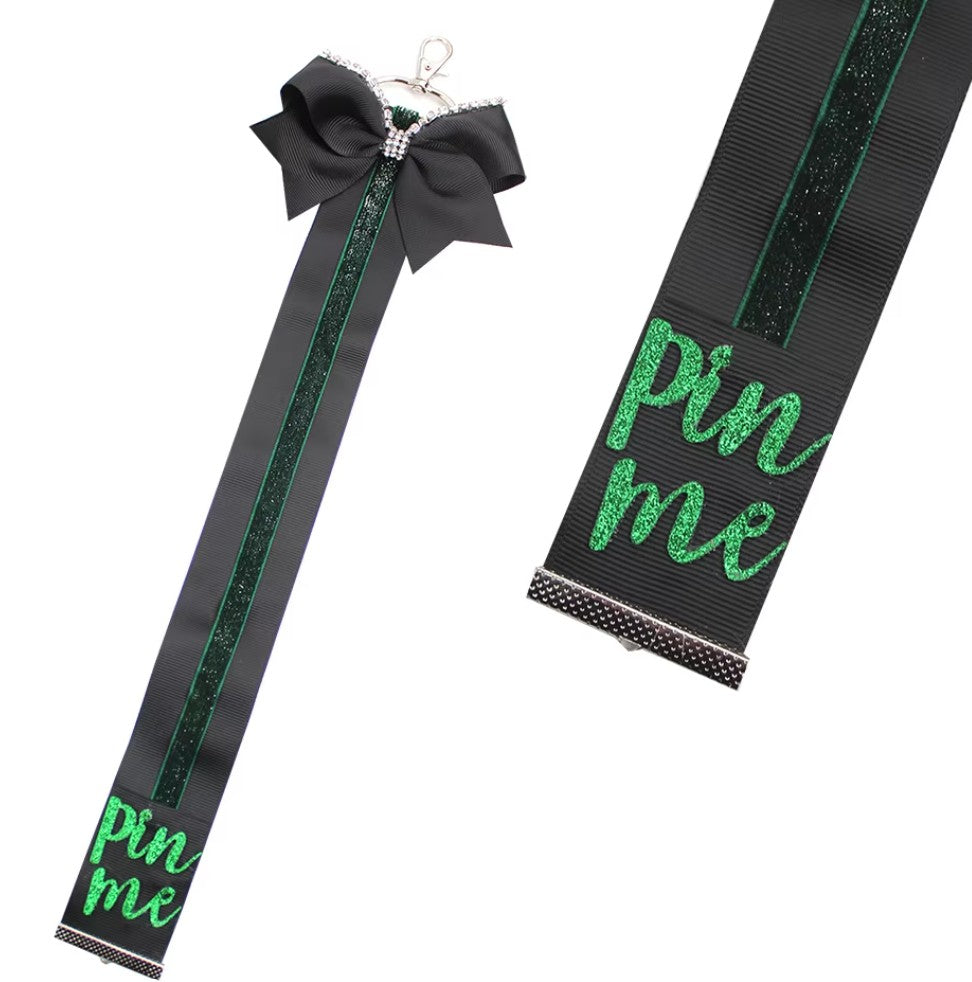 Pin Me Ribbon Backpack Keychain