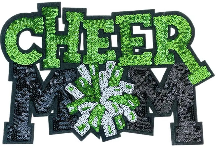 Cheer Mom Sequin Patch Shirt
