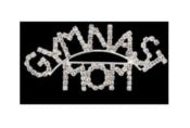 Rhinestone Gymnast Mom Pin - Old Style