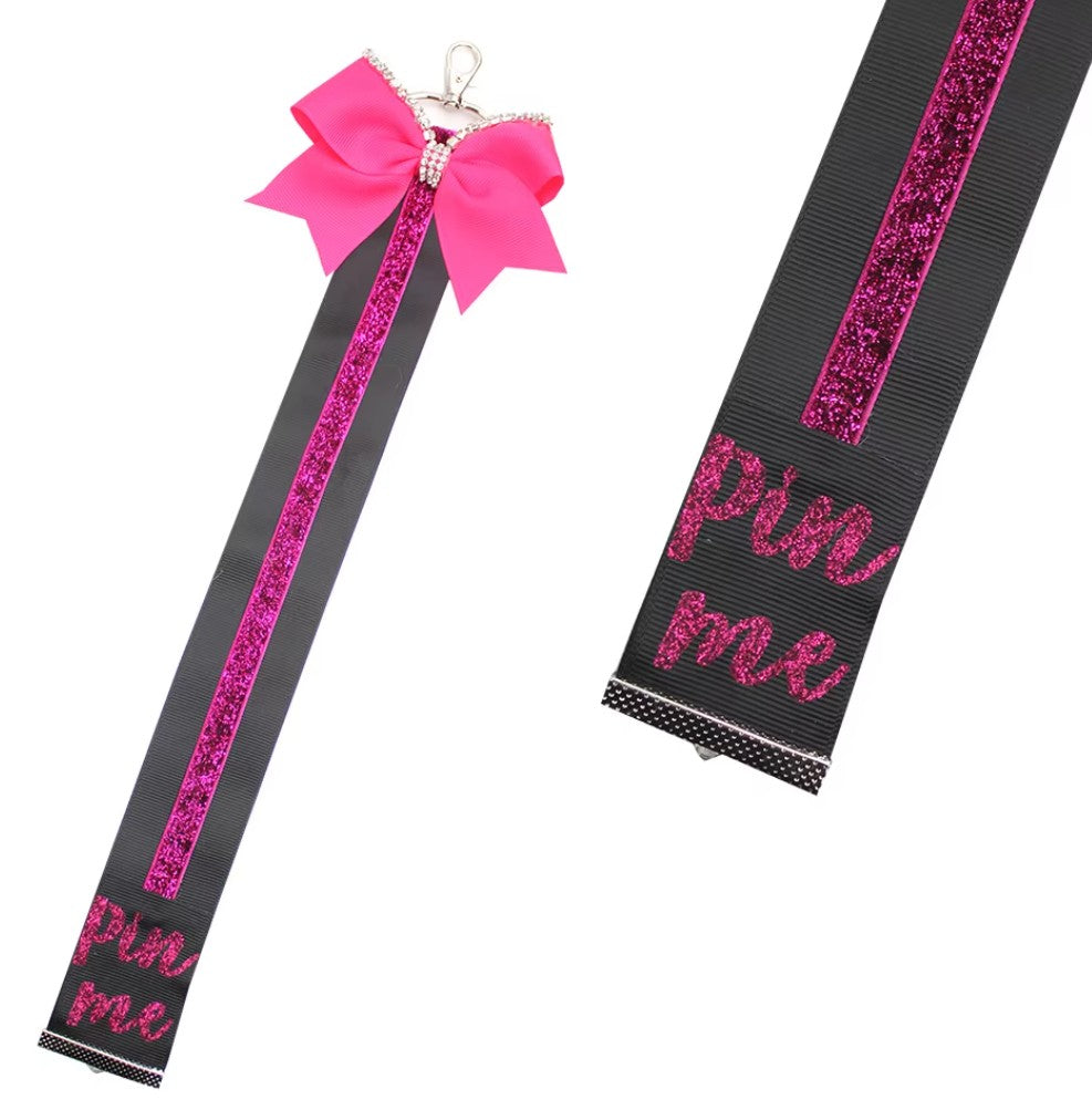 Pin Me Ribbon Backpack Keychain