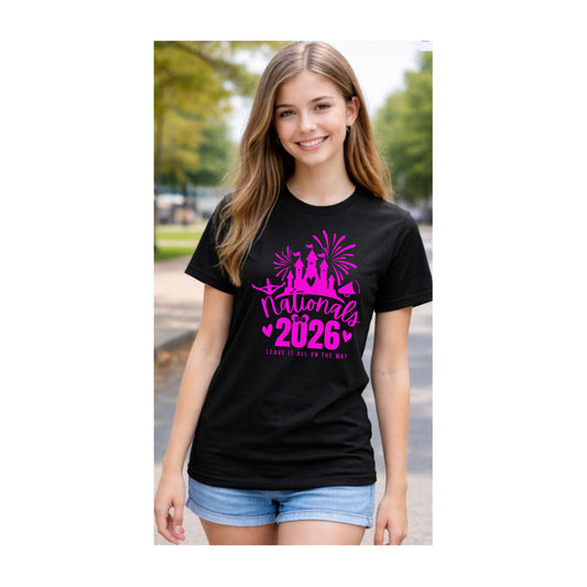Nationals 2026 Leave it all on the Mat Black Shirt