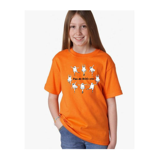 Pas de Boo-ree Orange Short Sleeve Orange Shirt