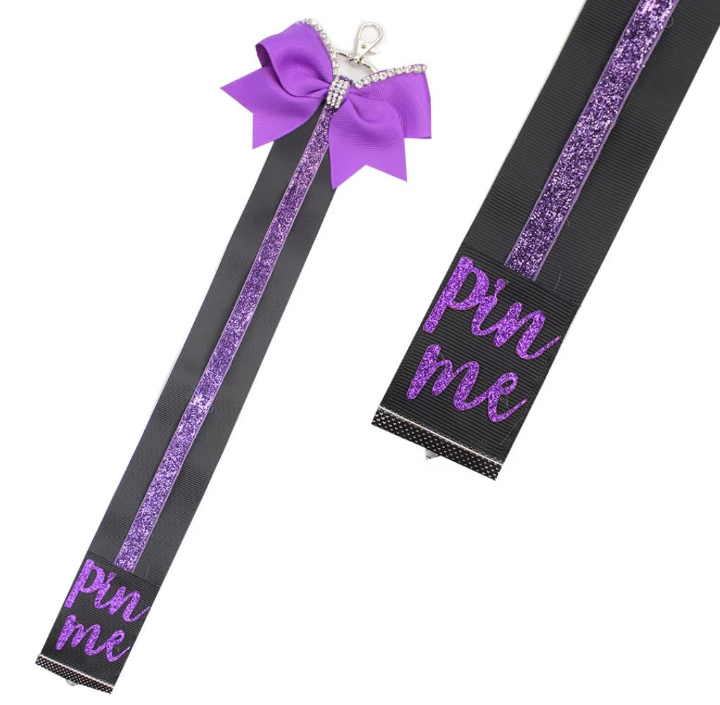 Pin Me Ribbon Backpack Keychain