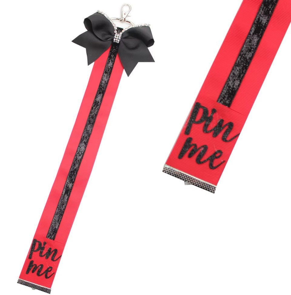 Pin Me Ribbon Backpack Keychain