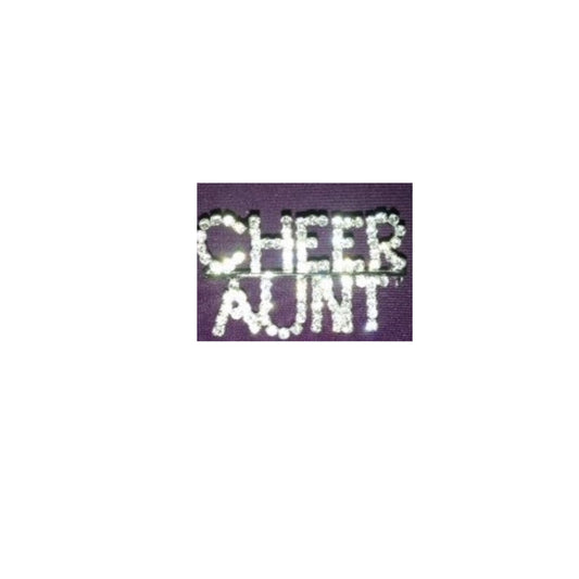 Rhinestone Cheer Aunt Pin