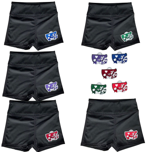 Megaphone Black Shorts