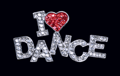 i "heart" dance pin
