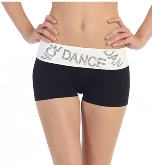 Dance Sequin Fold-over Shorts