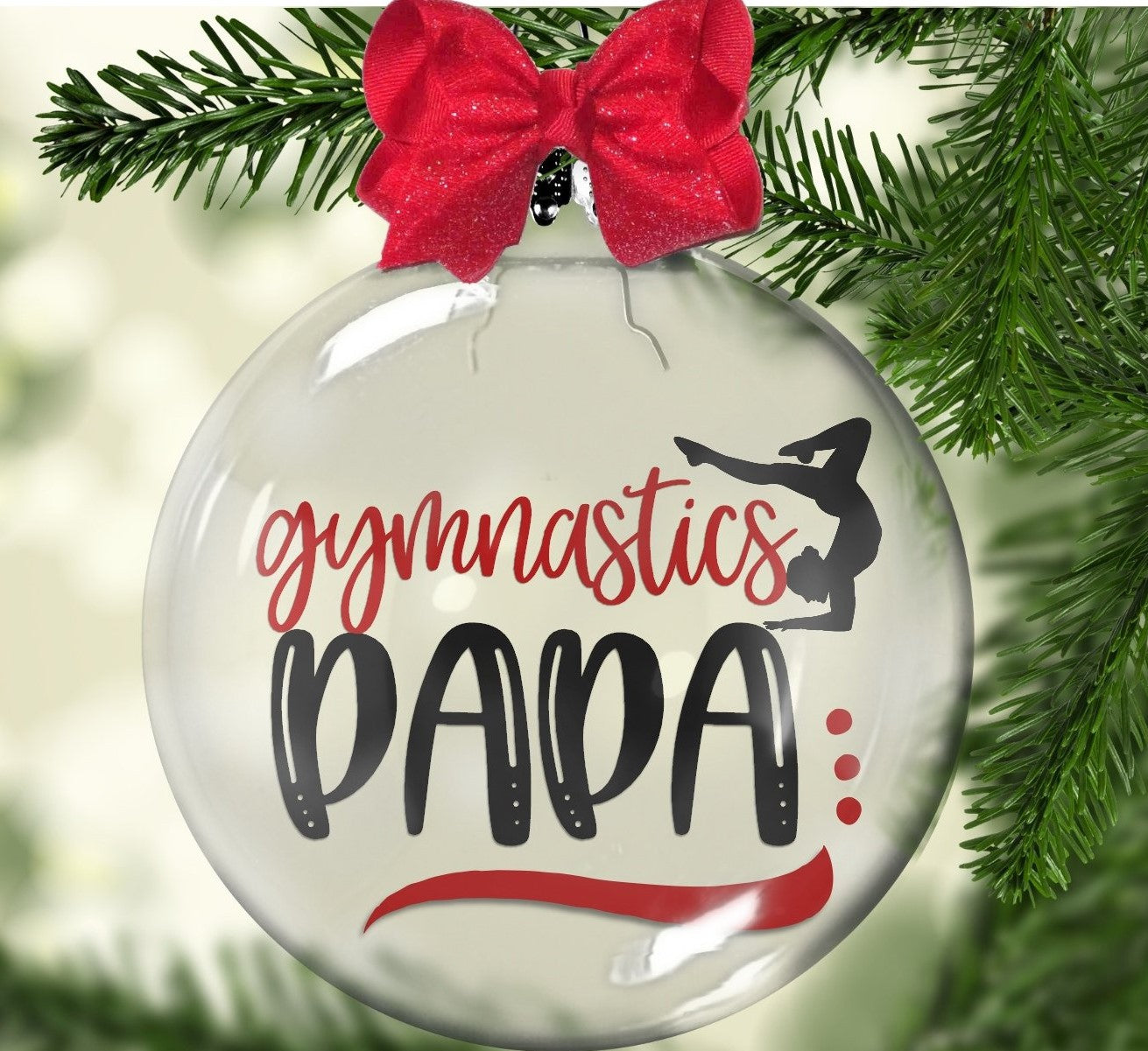 Gymnastics Papa Floating Ornament